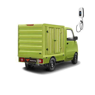 Voiture électrique spéciale verte et rose Wuling E10 EV Express pour la livraison de voitures à énergie