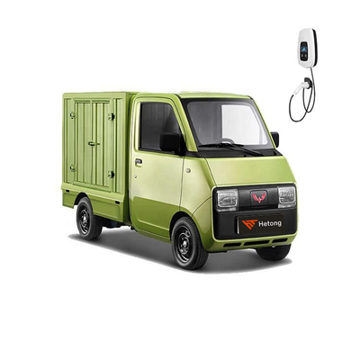 Voiture électrique spéciale verte et rose Wuling E10 EV Express pour la livraison de voitures à énergie